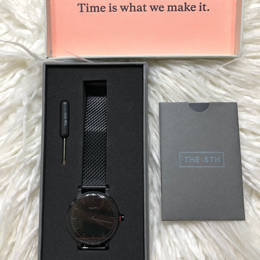 NEW THE: 5TH Black Onyx Water resistant Watch